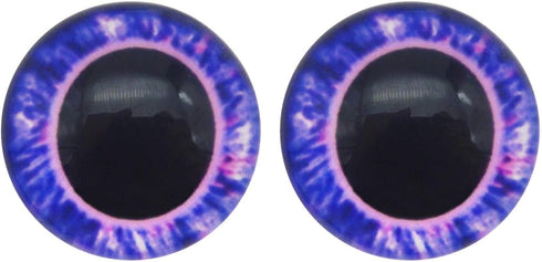 50 Pairs 8mm Glass Owl Unicorn Animal Eyes for Art Dolls Sculptures Props Masks Fursuits Taxidermy Jewelry Making Flatback...