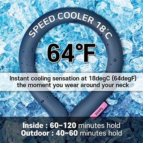 SpeedUSA Insta Speed Neck Cooler - Sports Neck Cooling Tube (Dark Gray)...