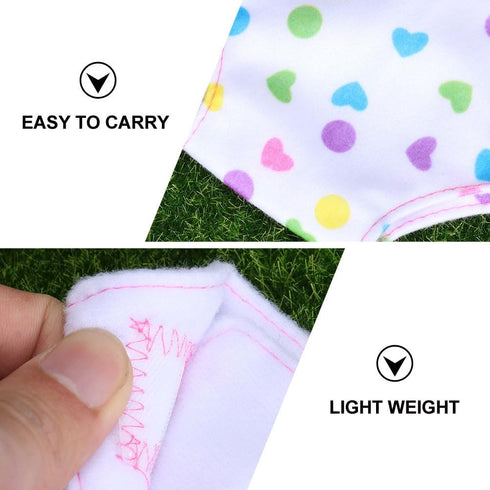 4pcs Doll Diapers, Baby Doll Diapers Refill, Doll Underwear, for 18 Inch Doll, Girl Doll, Girl Birthday Sleepover Slumber Party...