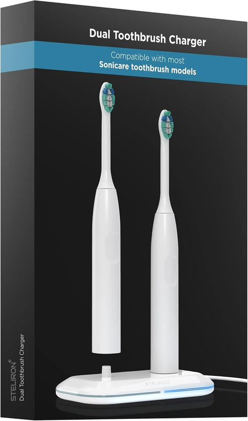 Galvanox Dual Toothbrush Charger for Philips Sonicare Electric Toothbrushes - Replacement for HX6100 Works with Protective Clean 4100, 6100, Kids ...