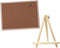 STOBOK Wooden Frame Message Board Notice Board Small Staples Cork Board Tack Board Wood Easel Display Stand Cork Notice Board Decorative Hanging P...