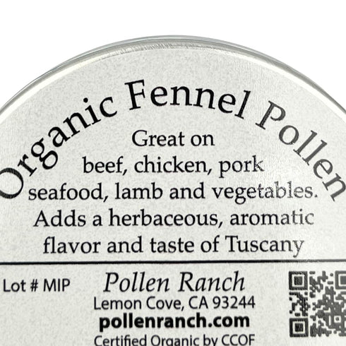 Pollen Ranch's Organic Fennel Pollen Spice, Perfect for Cooking and Seasoning with Fennel Flavor, Made from Premium Organic Fennel Flowers - 0.5 o...