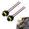 2 PCS Car Fog Light Socket Cable, H8/H9/H11 IP68 Waterproof Female Connector Plug with 4.13" Wire, Adapter Connection Modification Accessories, Co...