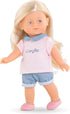 Corolle Mini Corolline Rosy 8" Doll Gift Set with Hair Brush and Extra Outfit, for kids ages 3 years and up...