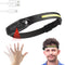 Headlamp Rechargeable, 230° Wide Beam Head Lamp LED with Motion Sensor for Adults - Camping Accessories Gear, Waterproof Head Light Flashlight for...