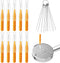 10pcs Shower Head Cleaning Brush, Small Cleaner Tool Hole Cleaning Brush with 10 Stainless Steel Pin Picks Gap Hole Anti-Clogging Cleaning Brush f...