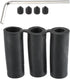 uxcell 1 Set 5 Speed Car Gear Shift Knob Black Faux Leather with Yellow Thread with Accessories Black Yellow...