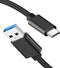 1FT USB C Cable 10Gbps Data Transfer, USB C 3.1 Gen 2 to USB Cable, Type C 3A Fast Charging Cable for iPhone 15, Galaxy S21/S20, Samsung T7, Porta...