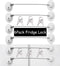 6 Pack Refrigerator Locks with 12 Keys,Child Safety Fridge Lock,Refrigerator Lock Combination,Mini Fridge Lock, File Drawer Lock,Toilet Seat Lock ...
