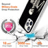 Hungo Case for iPhone 13 Pro Max Skull Design, Soft TPU Cover Heavy Duty Protection Wireless Charging Compatible with iPhone 13 Pro Max Funny Skul...