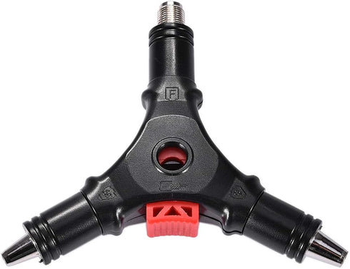3 in 1 F Plug Coaxial Compression Tool F Head RG59 RG6 Connector Coax Cable Stripper Coaxial Installation Fitting Tool for Digital TV...