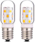 LED Appliance Microwave Light Bulb Over Stove Replacement 40W Incandescent for Refrigerator, Under Range Hood E17 Intermediate Base 3W 360lm dimma...