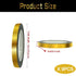 9 Rolls Gold Metallic Washi Mirror Tape, DIY Gold Graphic Art Tape, Self Adhesive Metalized Polyester Film Tape,for Crafts Decoration and Gifts Wr...