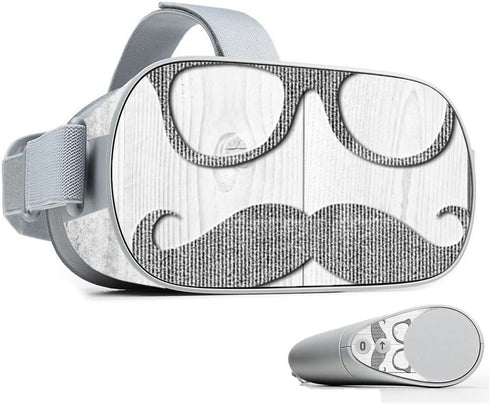 MightySkins Skin Compatible with Oculus Go Mobile VR - Hipster | Protective, Durable, and Unique Vinyl Decal wrap Cover | Easy to Apply, Remove, a...