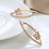 Butterfly Earrings for Women Cubic Zirconia Earrings Rose Gold Hoop Earrings Dangling Earrings Jewelry...