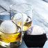 Ice Ball Molds Set of 4,Whiskey Ice Ball Maker Mold,Silicone Sphere Ice Molds with Built-in Funnel,Large Round Ice Cube Molds Make 2.5 Inch Sphere...