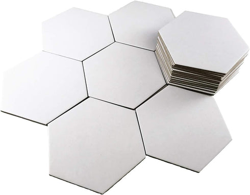 Apostrophe Games Hexagon Board Game Tiles – 20Pcs Large Game Board Pieces Blank Game Board Chits, Same Size as Settlers of Catan – Create Your Own...