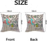 HOSNYE Flamingo Throw Pillow Case Cushion Covers Cool Pink Flamingo Ready for Pool Party Summer Cotton Linen for Couch Bed Sofa Car Waist 18 x 18 ...