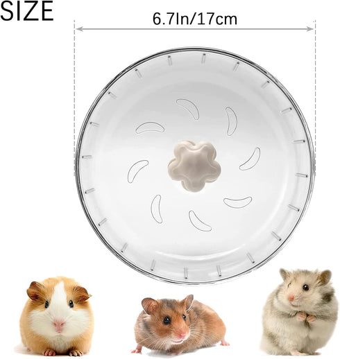 GOLDEAL 6.7Inchs Silent Hamster Wheel, Hamster Toys for Hamster Cage, Super Mute Spinner Exercise Running Wheel for Small Hamsters, Gerbils, or Mi...