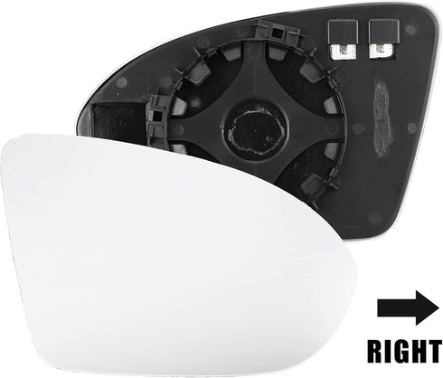 X AUTOHAUX Car Rearview Right Passenger Side Heated Mirror Glass Replacement W/Backing Plate for Chevrolet Cruze 2016-2019...