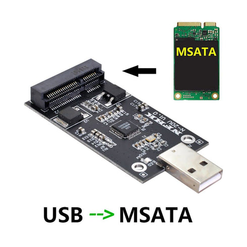 chenyang mSATA SSD to USB Adapter,Mini SATA mSATA SSD to USB 2.0 Hard Disk Drive Enclosure Adapter Only Supports 50mm mSATA SSD...