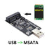 chenyang mSATA SSD to USB Adapter,Mini SATA mSATA SSD to USB 2.0 Hard Disk Drive Enclosure Adapter Only Supports 50mm mSATA SSD...
