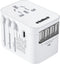 ROMECH Universal Travel Adapter, 5.6A Smart Power International Plug Adaptor AC Wall Charger for Global Travelling USA Europe EU UK AUS (Type C + ...