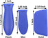 Silicone Hot Handle Holders 3-Pack Mix (Blue)...