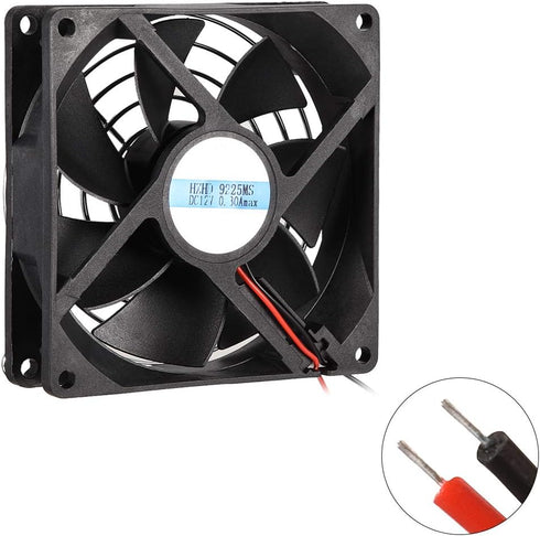 uxcell Cooling Fan 92mm x 92mm x 25mm 9225MS DC 12V 0.25A Long Life Sleeve Bearings with Metal Protector...