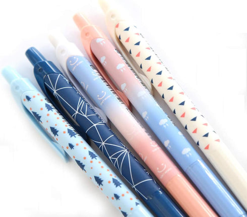 Blue Series Mechanical Pencils 0.5mm Point Lead Automatic Pencil for Drafting and Sketching Pack of 5 Pcs...