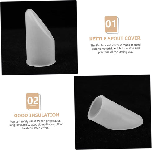 2pcs Teapot Spout Cover Teapot Spout Dispensers Teapots Bottle Pourers Water Bathroom Decorations Anti-leak Teapot Spout Protectors Anti-collision...