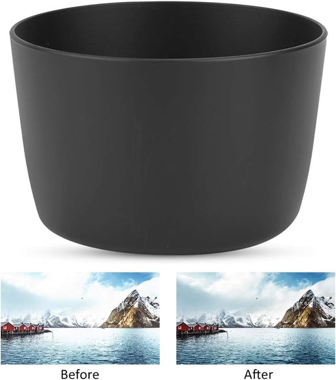 ET-60 Camera Lens Hood for Canon EF S 55-250mm f / 4-5.6 is 90-300mm f / 4.5-5.6 75-300mm ABS Plastic Lens Hood Shade Accessory...