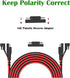 SAE to SAE Cable 10FT 16AWG, Bateria Power SAE Extension Cable Battery Charger Extension Cord, Quick Disconnect Connector Solar Panel Extension Wi...