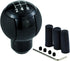 5 Speed Stick Shifter Knob Light PU Leather Gear Handle Car Ball Transmission Lever Head for Most Manual Automotive Vehicle (Black)...