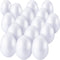 Zonon 15 Pieces Foam Egg White Craft Egg Foam Natural Polystyrene Handmade Ball for Easter DIY Craft Home Decoration(8 x 5.5 cm/ 3.15 x 2.17 Inche...