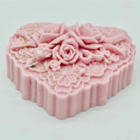 Beautiful Flower Delicate Floral Heart Silicone Soap Molds for Soap Making, Craft DIY Handmade Chocolate Candy Cake Mold...