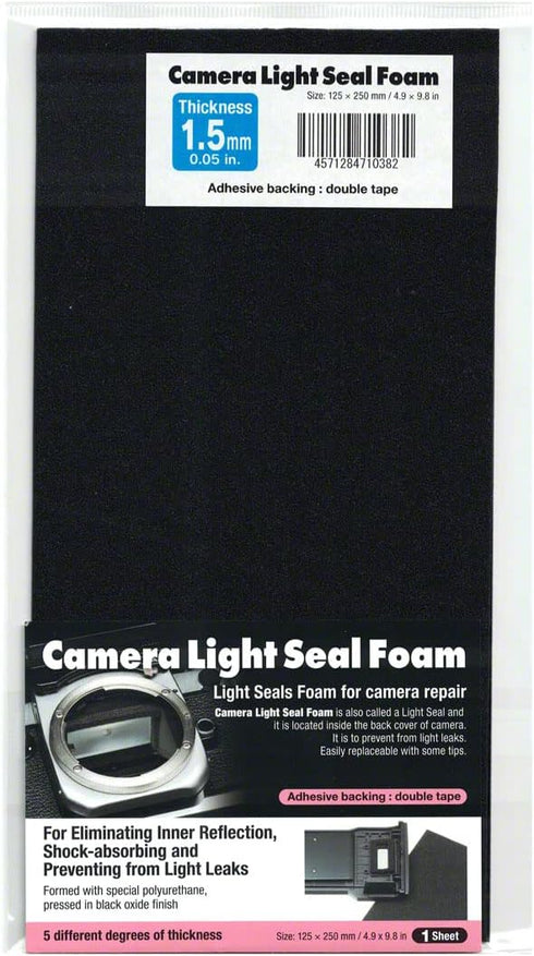 Camera Light Seal Foam 250 X 125 X 1.5mm(9.84 X 4.92 X 0.05 in)...
