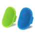 2 Pack Dog Grooming Brush - Dog Cat Bath Soothing Massage Rubber Brush - Pet Bath Brush with Adjustable Ring Handle Suitable for Long Short Haired...