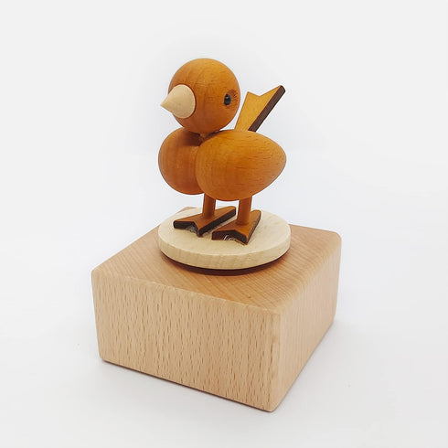 Cute Little Bird Mini Music Box, Little Animals Wooden Mechanical Music Box, The Music Box Gift That Sings by My Side, Best Gift for Boy Girl Frie...