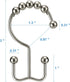 Shower Curtain Hooks Rings, TENOVEL Double Sided Shower Hooks Rust Proof for Bathroom Shower Rods Curtain, Durable Stainless Steel Bathroom Shower...