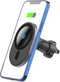 Aporia - Compatible for MagSafe Car Charger Apple iPhone +12 Mini Pro Max Plus | Phone Mount Charger for Magnetic Wireless Fast Qi Charging (Black...