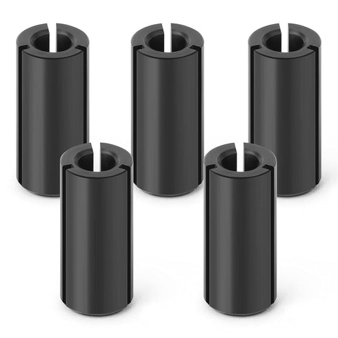 5PCS 1/2" to 1/4" Router Collett Adapter Bit Shank Reduction Sleeve Tools for Woodworking Engaving Machine...