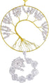 TUMBEELLUWA Crystal Tree of Life Wall Hanger Healing Decorative Hanging Ornaments Gold-plated-base Tumbled Quartz Stones Wall Decoration for Home ...