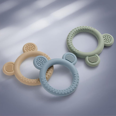 3 Pack Teething Toys for Babies 0-6 Months BPA Free, Baby Toys 6-12 Months Teething Relief Easy to Hold, Silicone Teethers Chew Toys for Infant Ba...