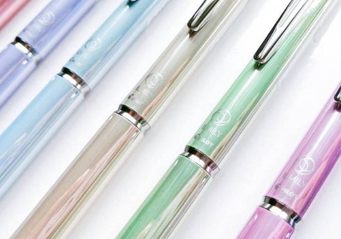 Pilot Japan Oil-based Ballpoint Pen Winter Light Pink Acro Black Ink 0.5mm Fine Point BIL-80EF-WLP With Original Stylus Ballpoint Touch Pen......