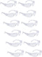 ROAR Men's Flexible Safety Glasses, Clear, 12 Pairs Per Box, ANSI Z87+ Certified, UV Protection, Comfortable, Durable, Impact Resistant...