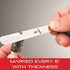Starrett Tempered Steel Thickness Gage or Feeler Stock with Rounded Ends - Ideal for Carpenters and Home Improvement - .03mm Thickness, 30cm Lengt...