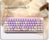 PBT Cute Bunny MOA XDA Round Purple keycap Set for Girl Kids Custom Keyboard for Gateron Kailh Cherry Mx Switches ANSI Layout Mechanical Custom Ke...
