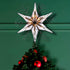 Kurt Adler 10-Light Capiz and Wire Snowflake Christmas Treetop, 10-Inch, Silver...