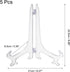 uxcell 9" Acrylic Plate Stands for Display Easels Stand Display Stand Acrylic Plate Holder for Card Easel Photo Frame Desktop Transparent 5Pcs...